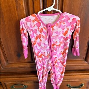 Pink and Red Heart Kids One Piece